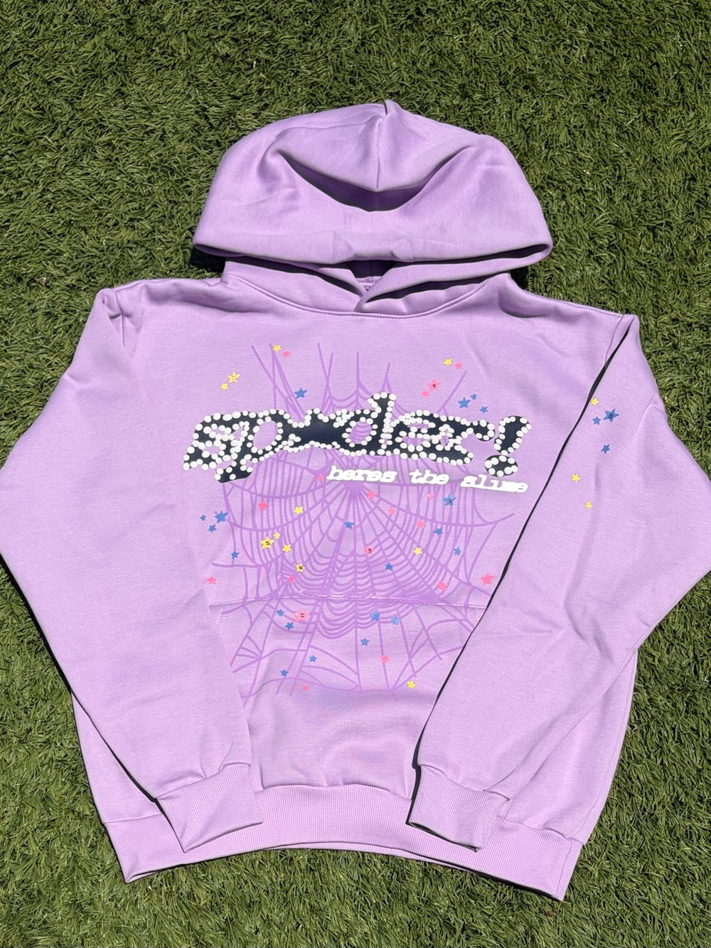 (New) Sp5der SS23 Punk V2 Açaí Hoodie